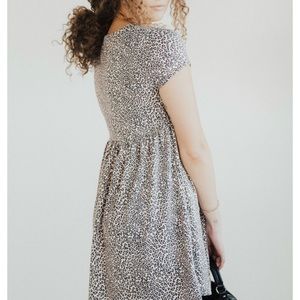 “Wyatt” Babydoll Dress, Leopard